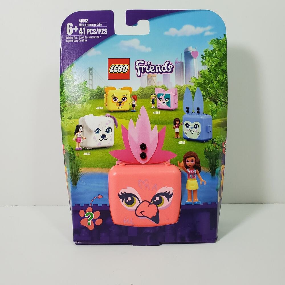 LEGO Friends Olivia's Flamingo Cube 41662 Building Kit New 2021 Olivia Surprise